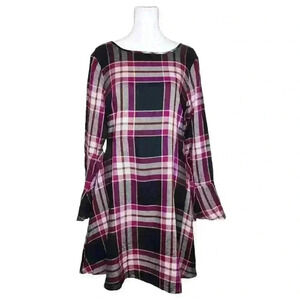 Ann Taylor LOFT Women's knee length A-line dress bell sleeves size 6